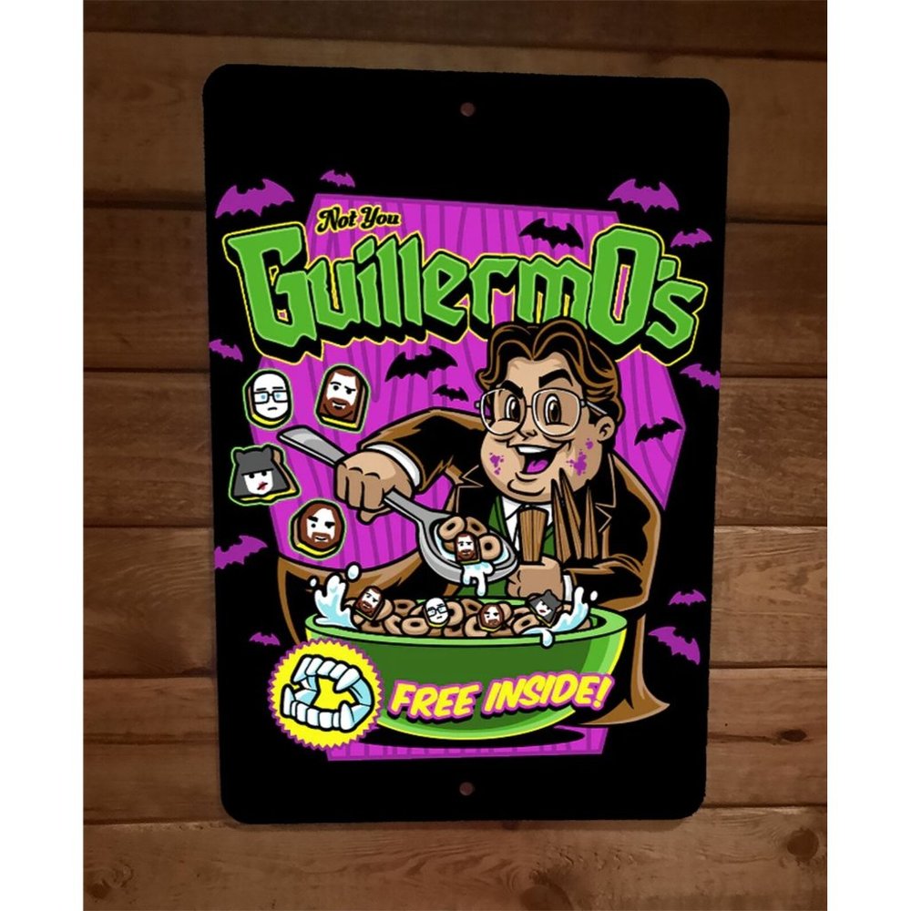 Guillermos Cereal TV Talk Show Host Parody 8x12 Wall Sign
